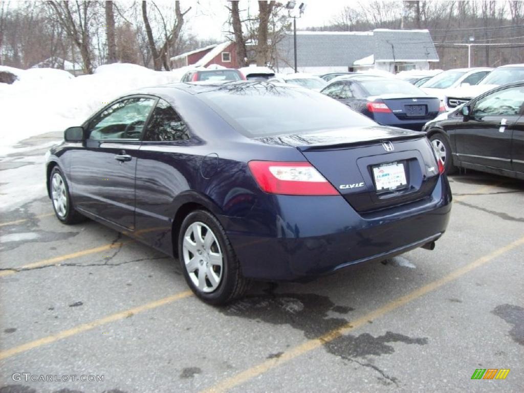 2006 Civic LX Coupe - Royal Blue Pearl / Gray photo #2