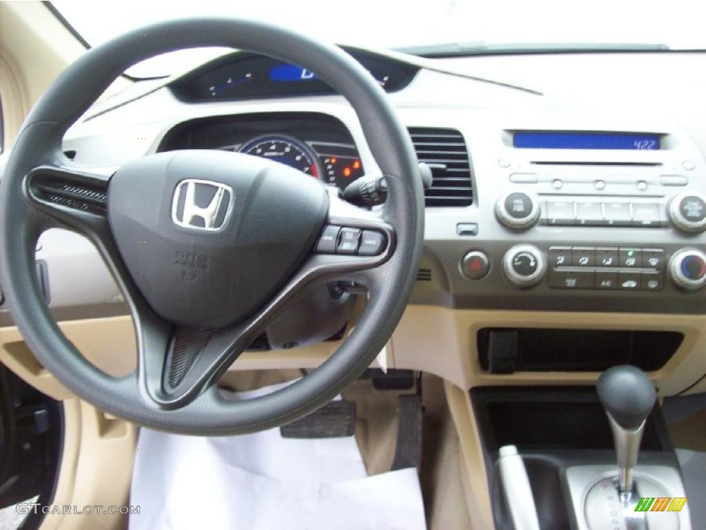 2006 Civic LX Coupe - Royal Blue Pearl / Gray photo #5