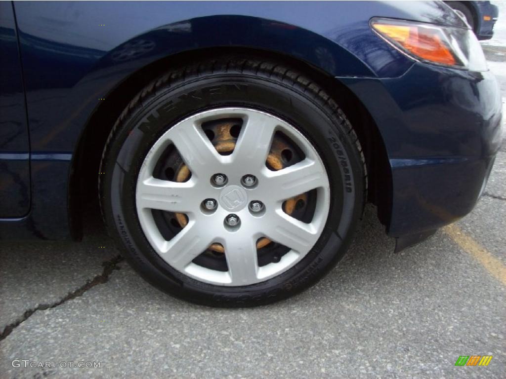 2006 Civic LX Coupe - Royal Blue Pearl / Gray photo #10