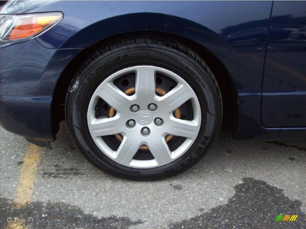 2006 Civic LX Coupe - Royal Blue Pearl / Gray photo #11