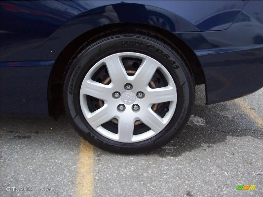 2006 Civic LX Coupe - Royal Blue Pearl / Gray photo #12