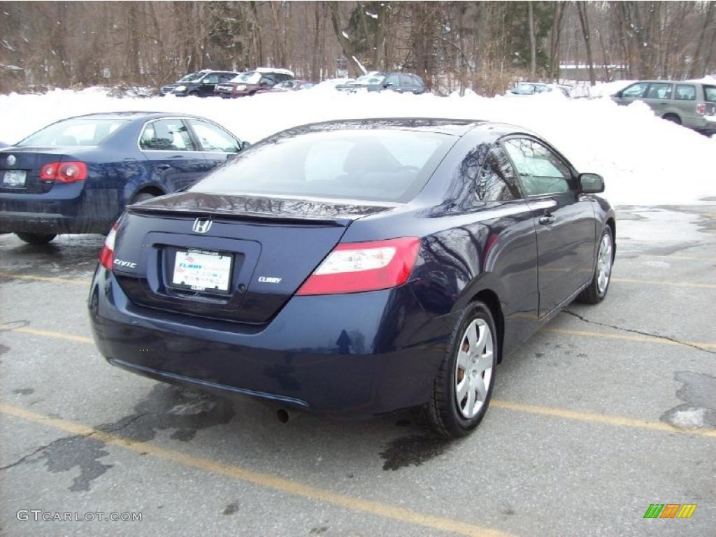 2006 Civic LX Coupe - Royal Blue Pearl / Gray photo #18