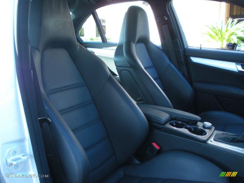 Black AMG Premium Leather Interior 2009 Mercedes-Benz C 63 AMG Photo #43142908