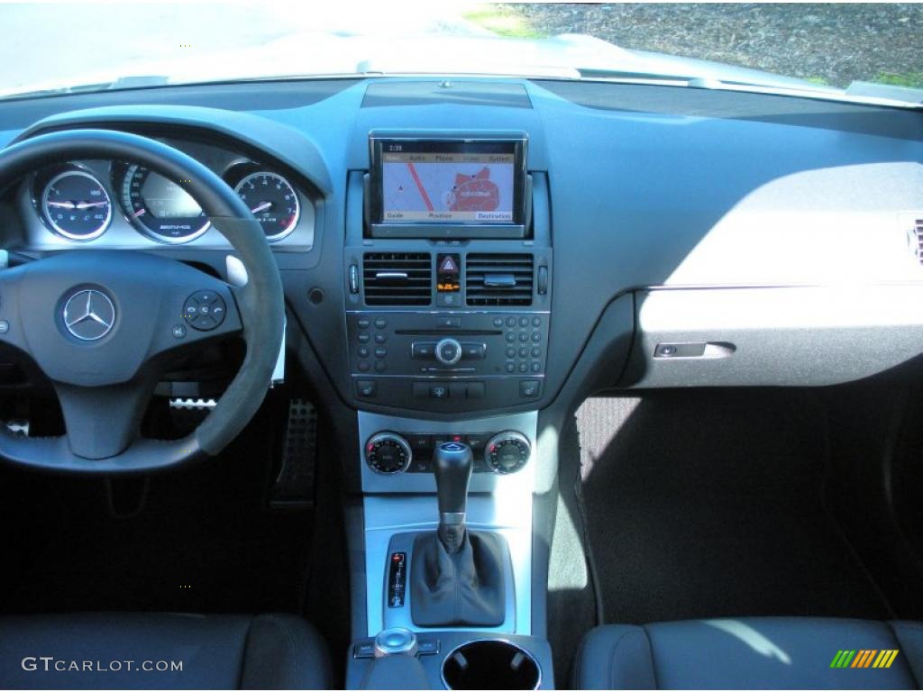 2009 Mercedes-Benz C 63 AMG Black AMG Premium Leather Dashboard Photo #43142932