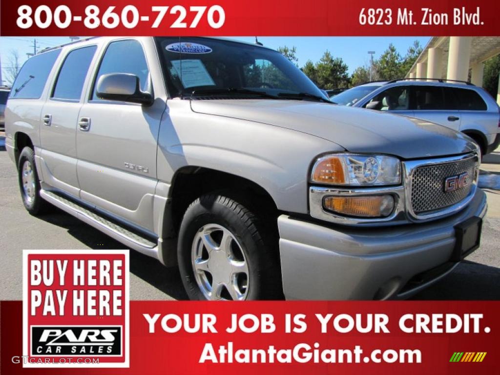 2004 Yukon XL Denali AWD - Silver Birch Metallic / Sandstone photo #4