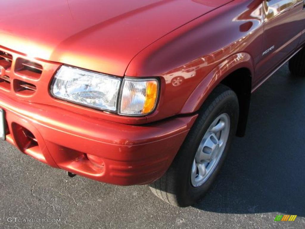 2001 Rodeo LS - Palazzo Red Mica / Gray photo #4