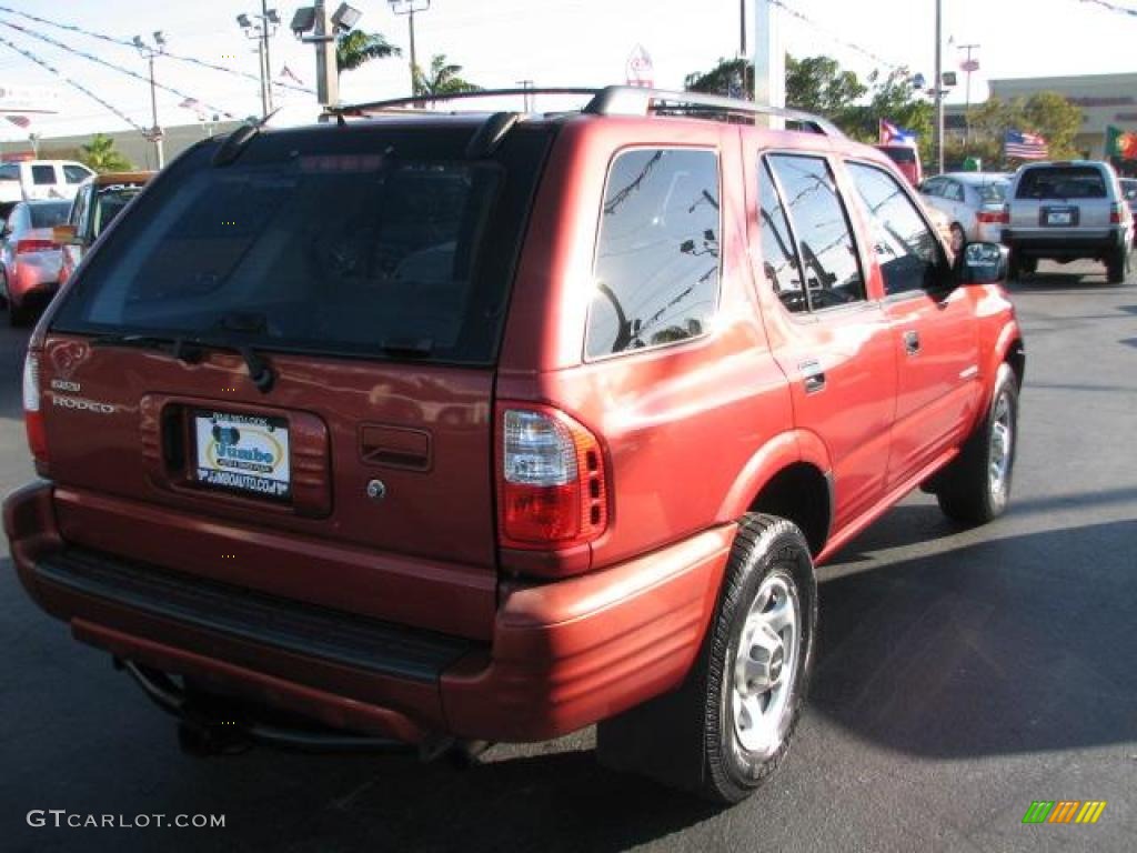 2001 Rodeo LS - Palazzo Red Mica / Gray photo #9