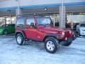 Flame Red 2004 Jeep Wrangler Rubicon 4x4