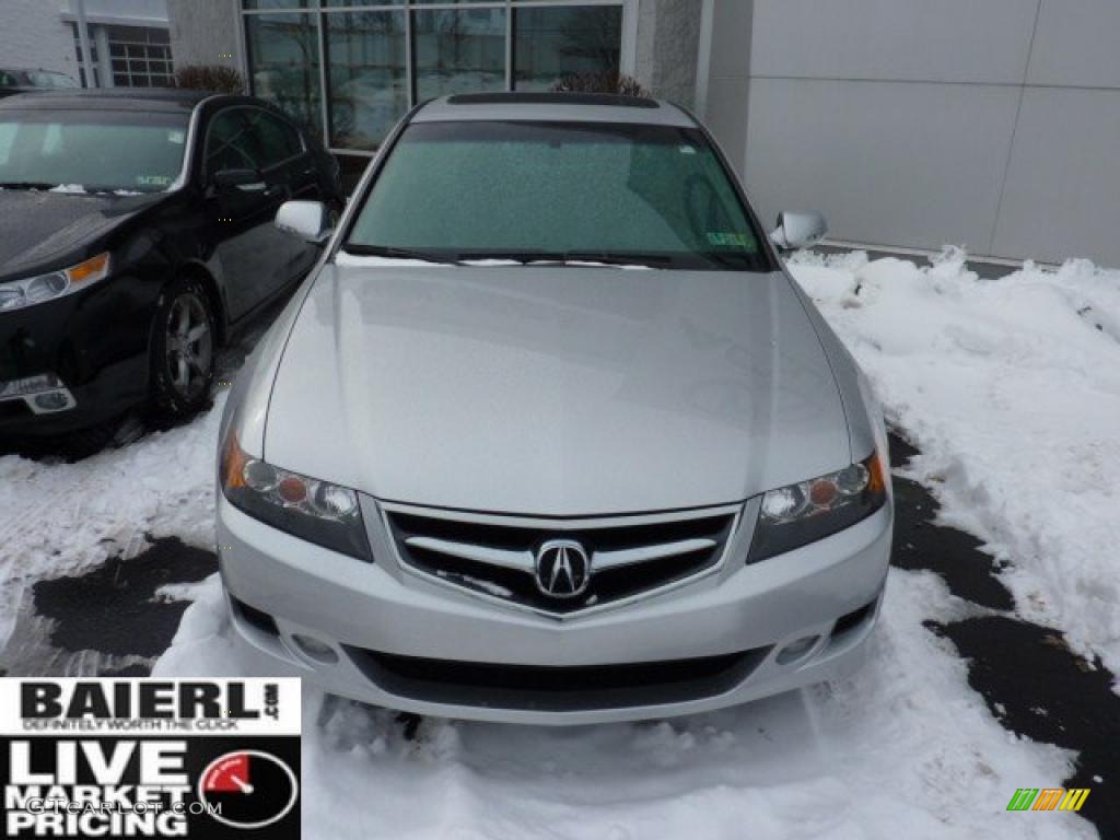 2008 TSX Sedan - Alabaster Silver Metallic / Ebony photo #2