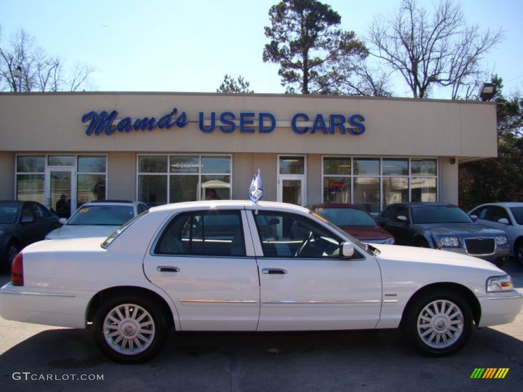 2010 Grand Marquis LS Ultimate Edition - Vibrant White / Medium Light Stone photo #1