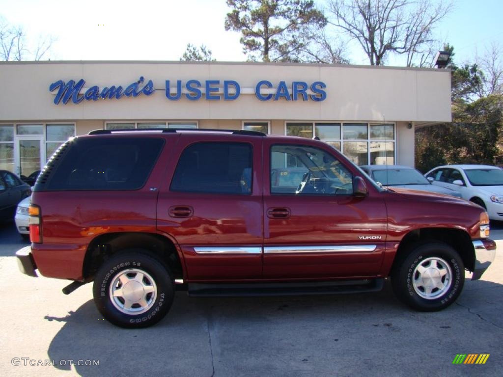 2004 Yukon SLT - Sport Red Metallic / Neutral/Shale photo #1