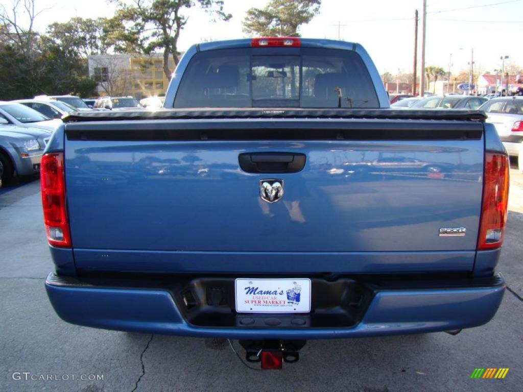 2006 Ram 1500 Sport Quad Cab - Atlantic Blue Pearl / Medium Slate Gray photo #7