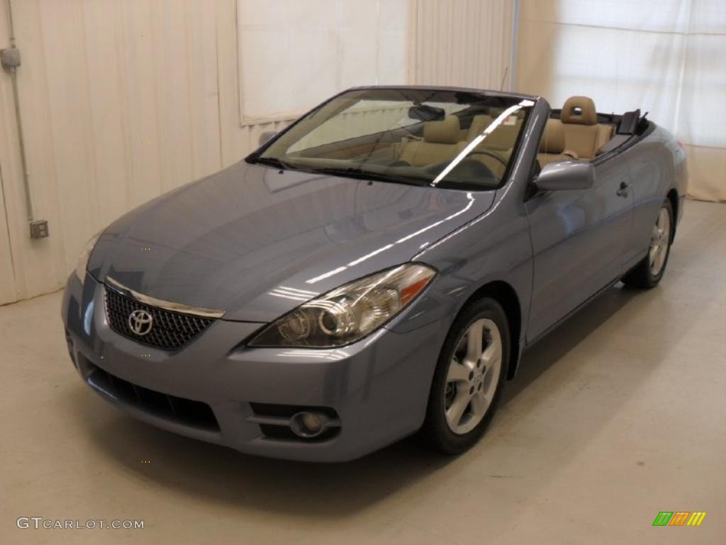 2007 Solara SLE V6 Convertible - Cosmic Blue Metallic / Ivory photo #1