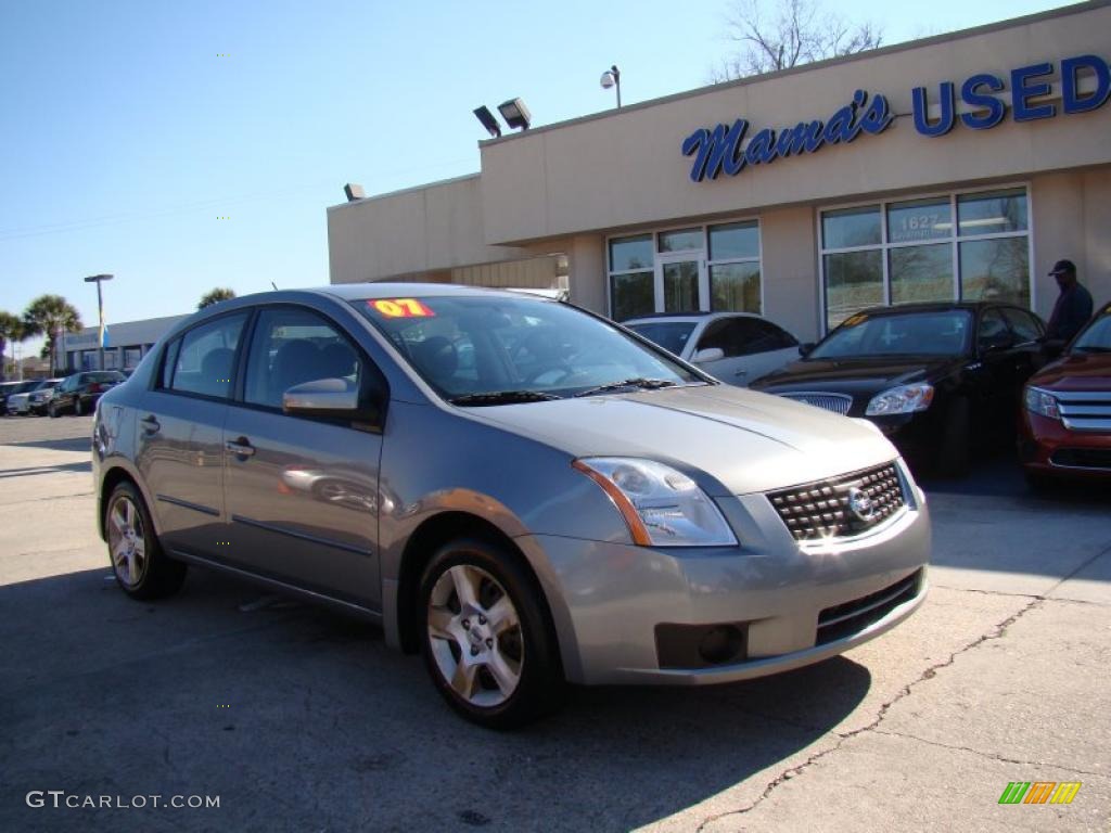 2007 Sentra 2.0 S - Magnetic Gray / Charcoal/Steel photo #2