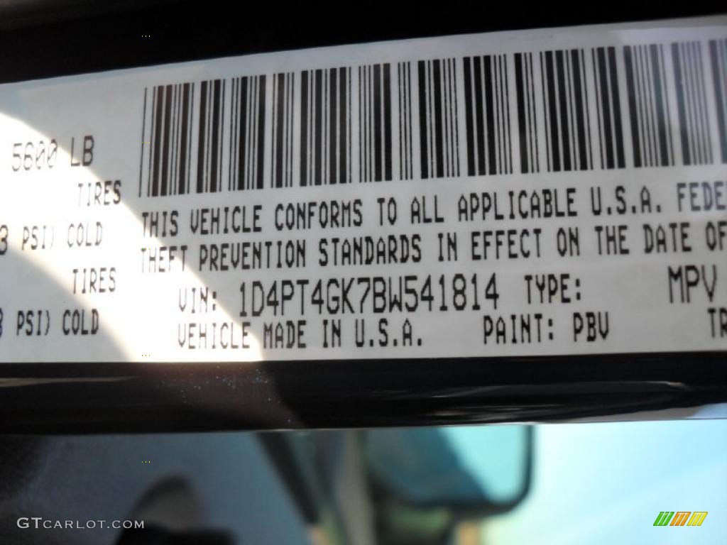 2011 Nitro Color Code PBV for Blackberry Pearl Photo #43163205