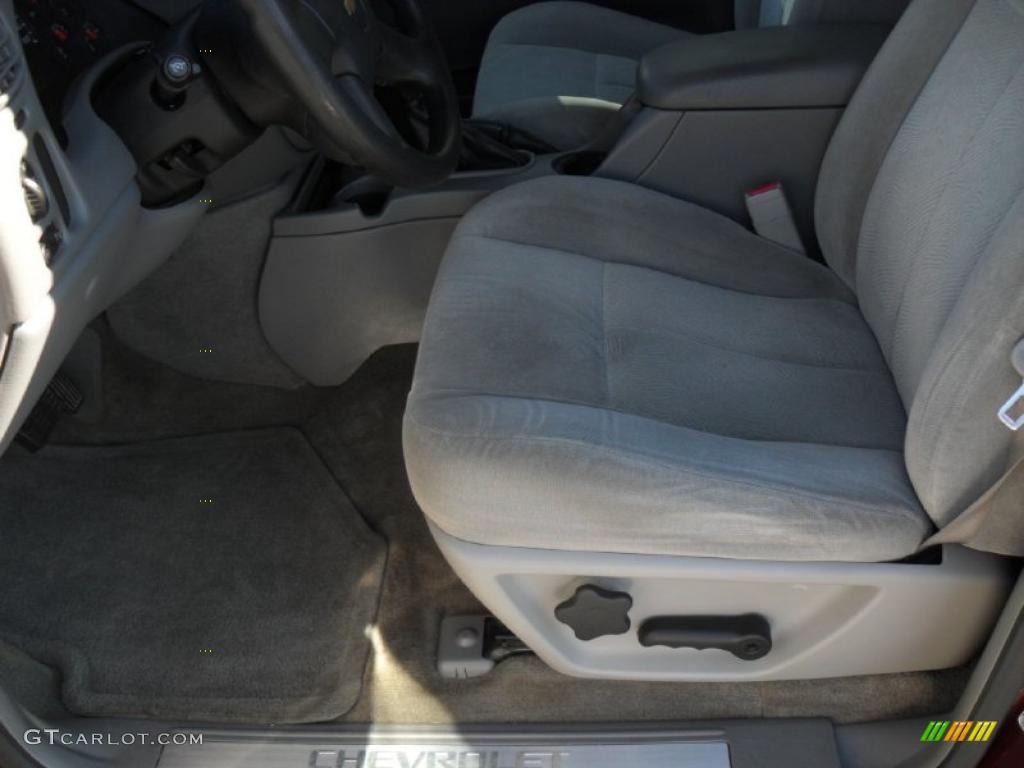 2005 TrailBlazer LS 4x4 - Majestic Red Metallic / Light Gray photo #7