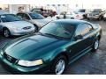 2000 Amazon Green Metallic Ford Mustang V6 Coupe  photo #3