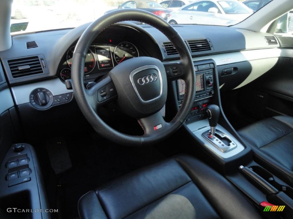 2006 Audi A4 2.0T quattro Sedan Ebony Dashboard Photo #43166437