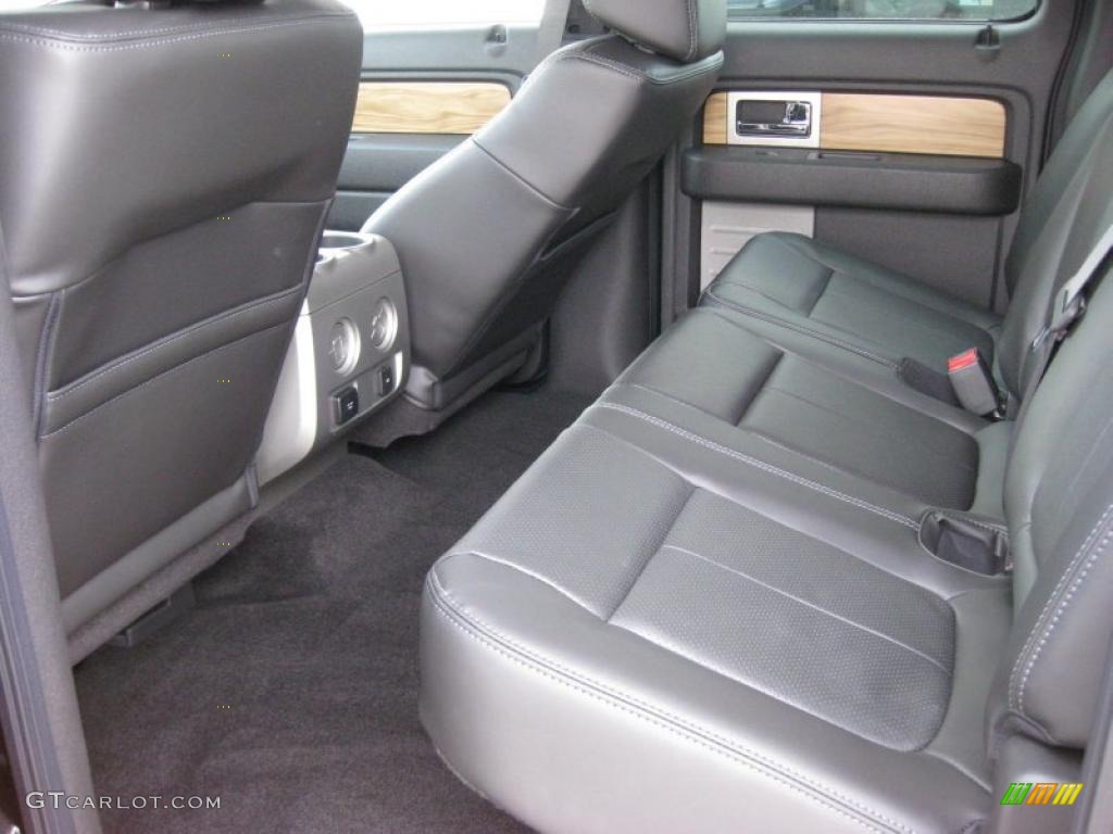 Black Interior 2011 Ford F150 Lariat SuperCrew 4x4 Photo #43168113