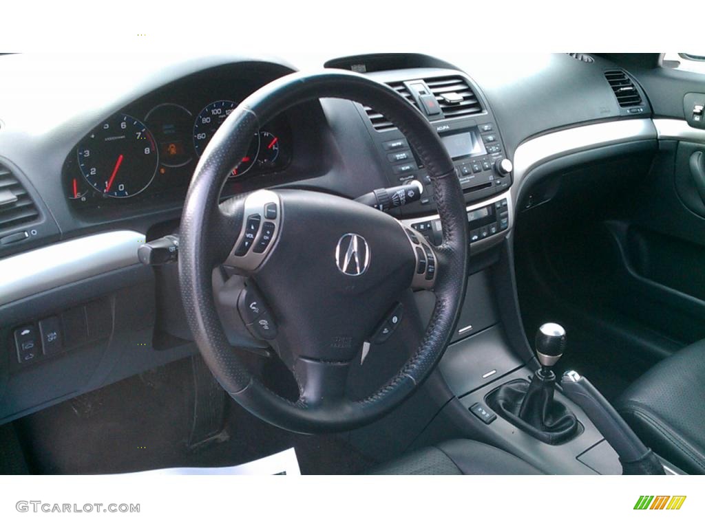 Ebony Interior 2008 Acura TSX Sedan Photo #43168417