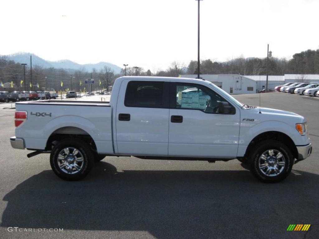 2011 F150 XLT SuperCrew 4x4 - White Platinum Metallic Tri-Coat / Steel Gray photo #5