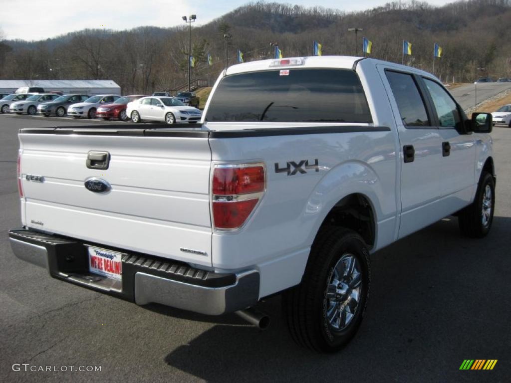 2011 F150 XLT SuperCrew 4x4 - White Platinum Metallic Tri-Coat / Steel Gray photo #6