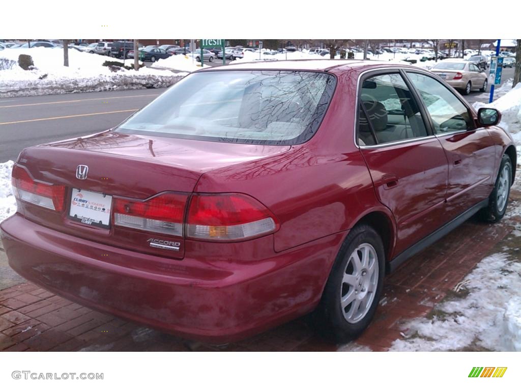 2002 Accord EX Sedan - Firepepper Red Pearl / Ivory photo #5