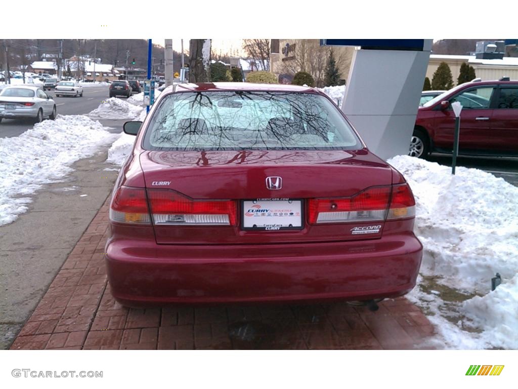 2002 Accord EX Sedan - Firepepper Red Pearl / Ivory photo #6