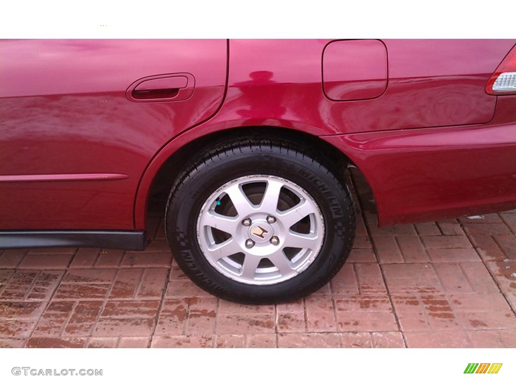 2002 Accord EX Sedan - Firepepper Red Pearl / Ivory photo #9