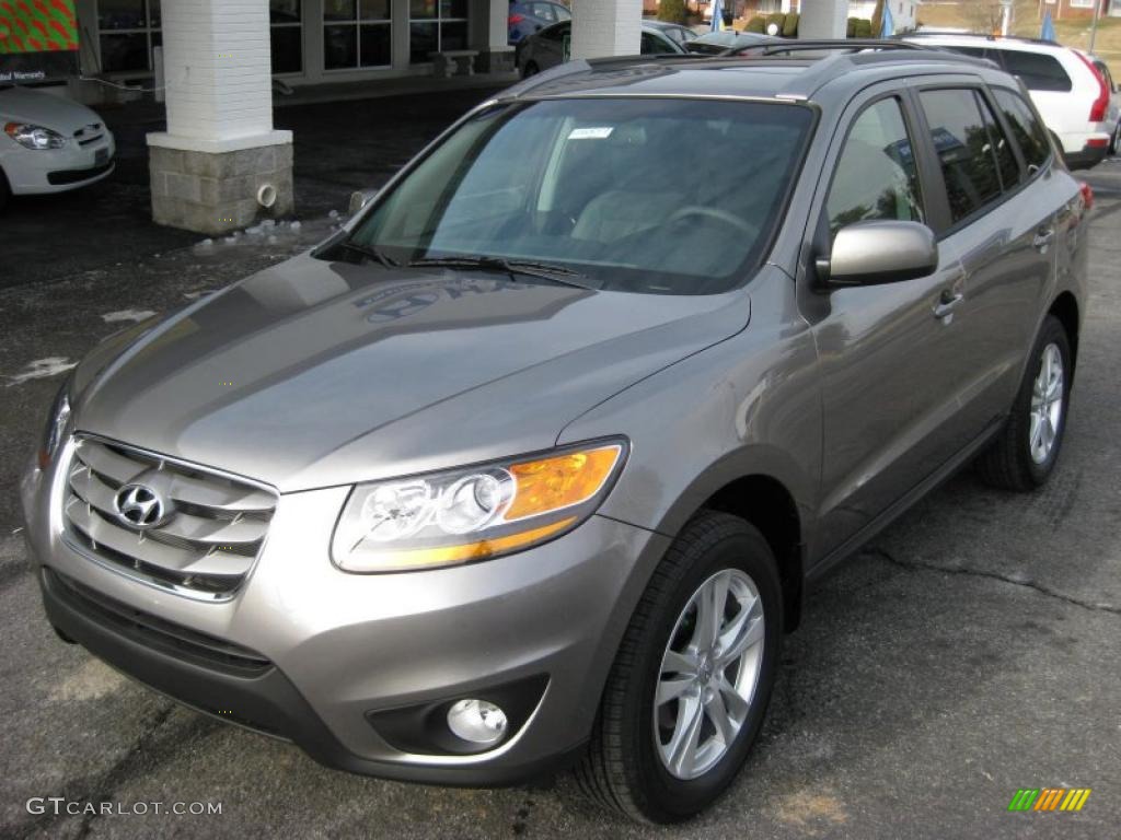Mineral Gray 2011 Hyundai Santa Fe SE AWD Exterior Photo #43170225