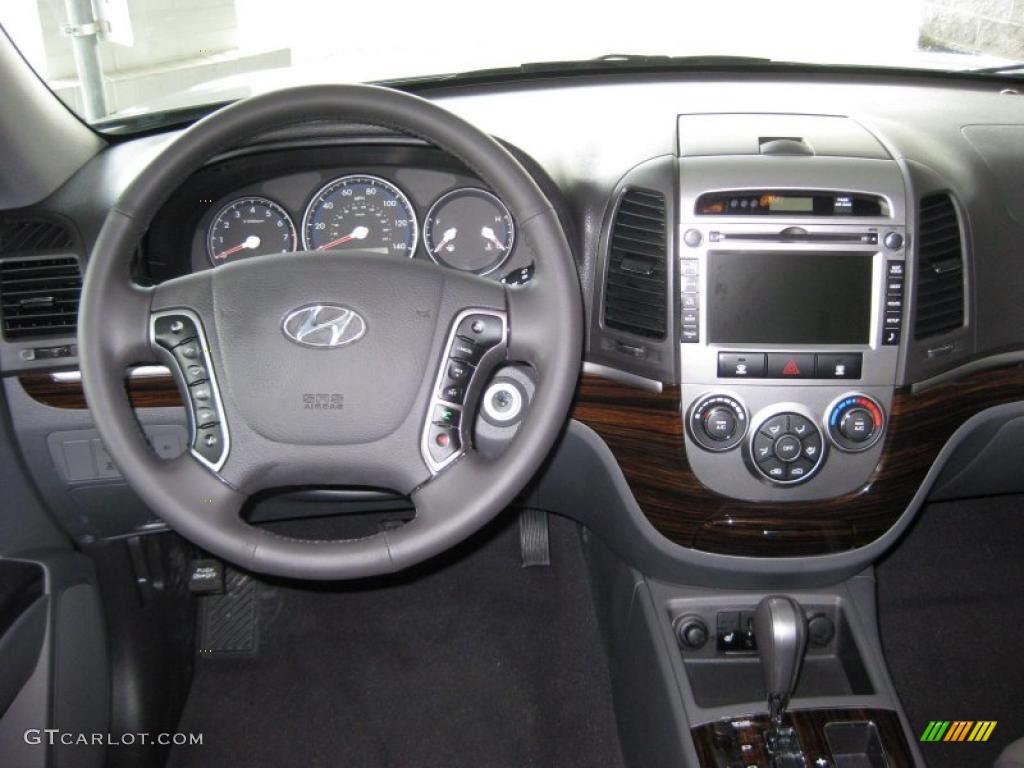 2011 Hyundai Santa Fe SE AWD Gray Dashboard Photo #43170513