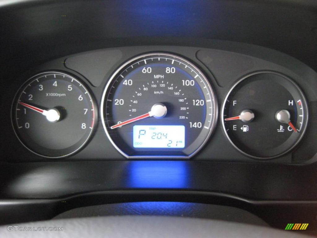 2011 Hyundai Santa Fe SE AWD Gauges Photo #43170561