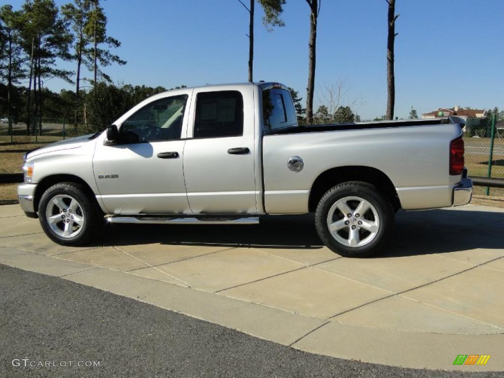 2008 Ram 1500 Lone Star Edition Quad Cab - Bright Silver Metallic / Medium Slate Gray photo #7