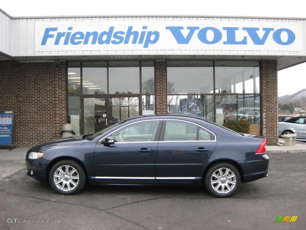 2011 S80 3.2 - Caspian Blue Metallic / Sandstone Beige photo #1