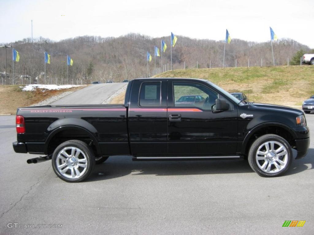 2006 F150 Harley-Davidson SuperCab 4x4 - Black / Black photo #5