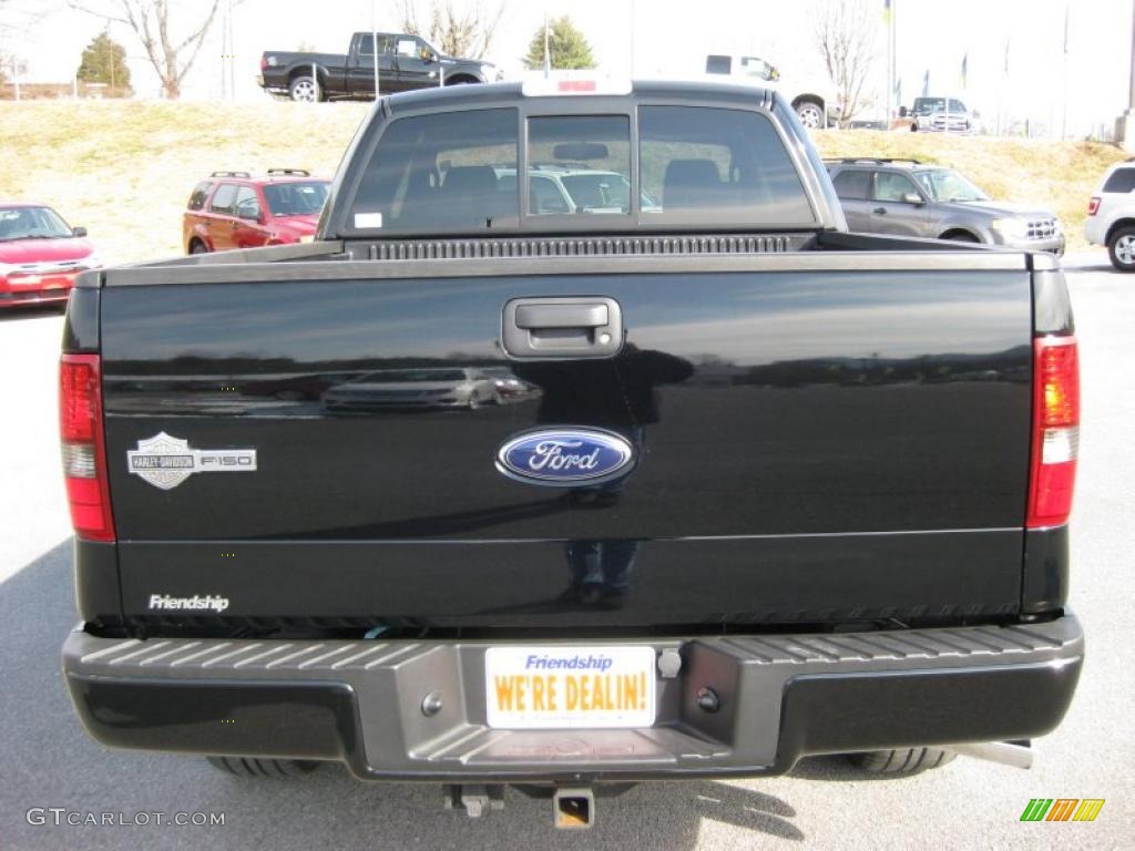2006 F150 Harley-Davidson SuperCab 4x4 - Black / Black photo #7