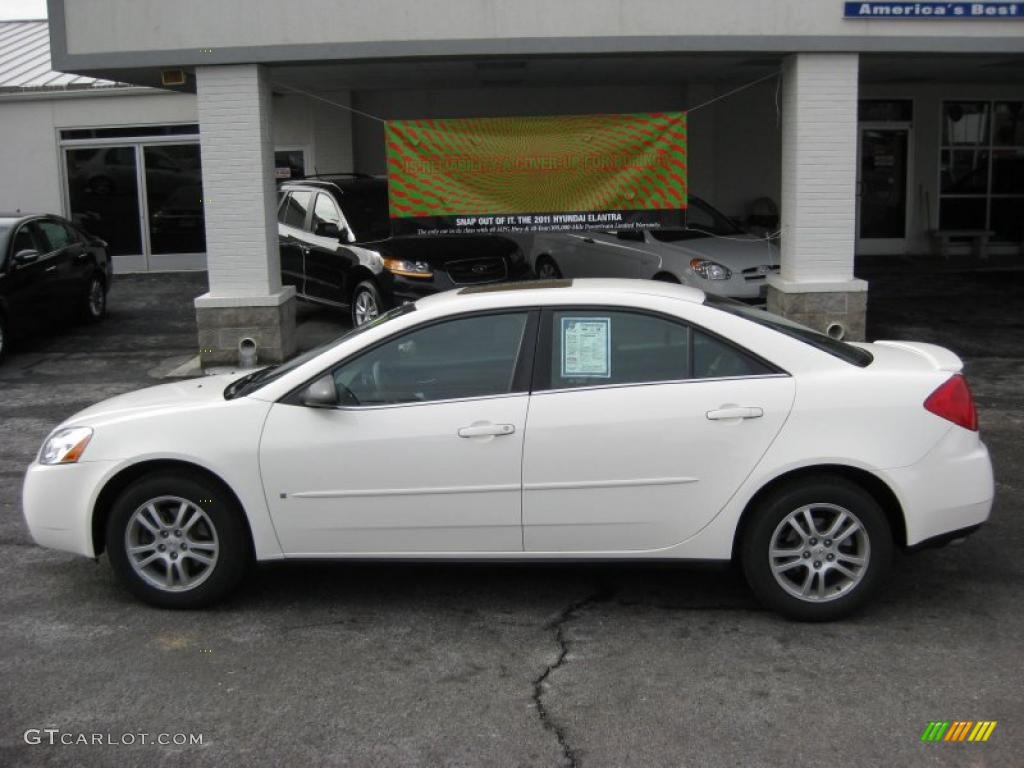 2006 G6 V6 Sedan - Ivory White / Ebony photo #1