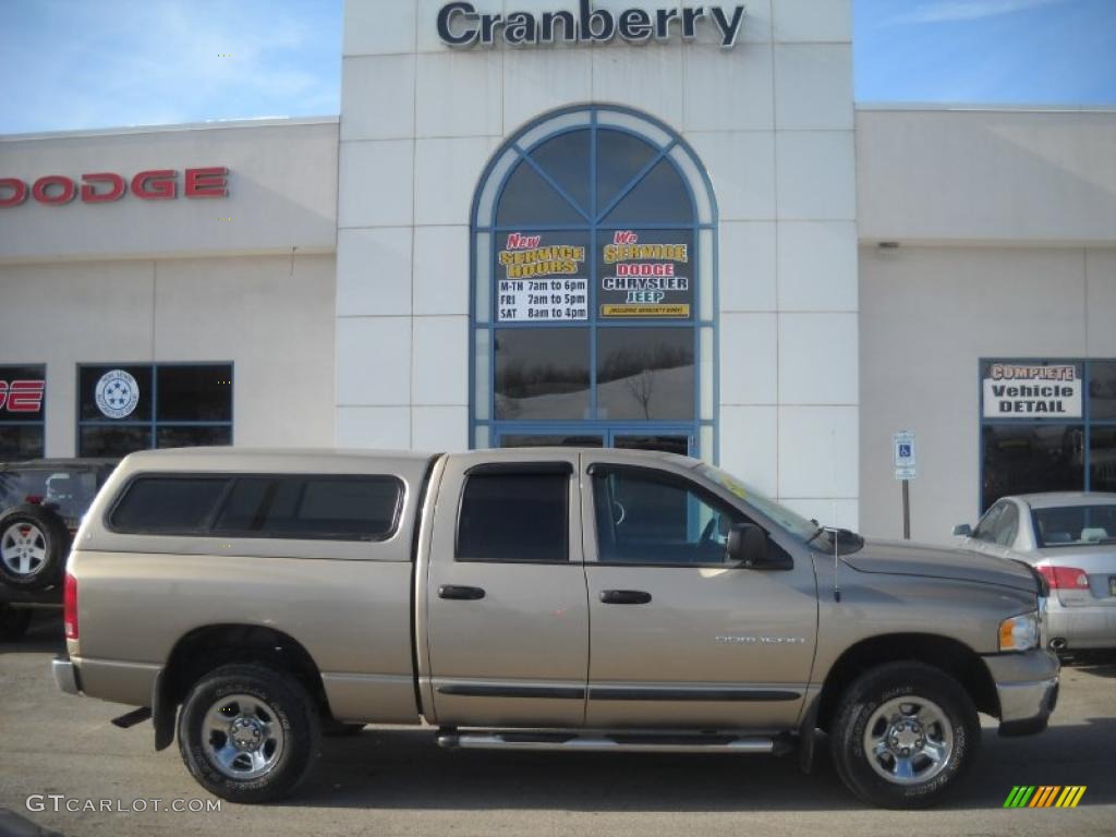 2004 Ram 1500 SLT Quad Cab 4x4 - Light Almond Pearl / Dark Slate Gray photo #1