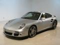 Arctic Silver Metallic 2008 Porsche 911 Turbo Coupe Exterior