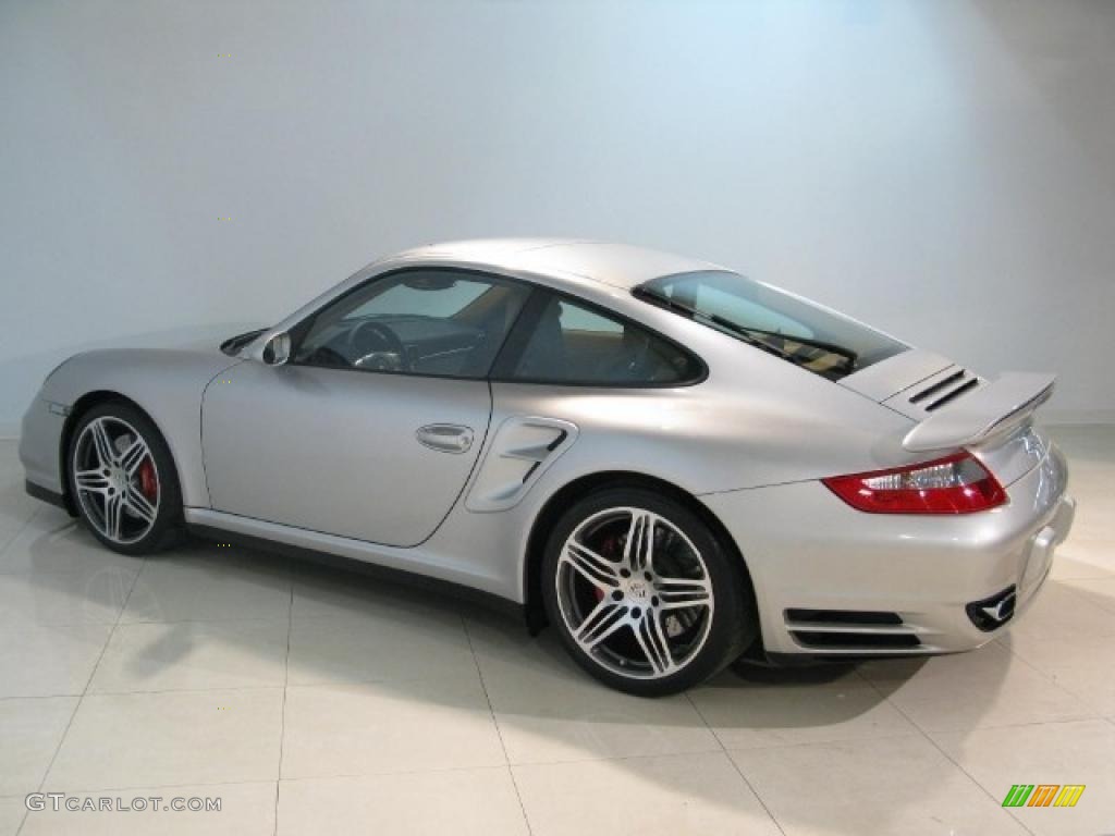 Arctic Silver Metallic 2008 Porsche 911 Turbo Coupe Exterior Photo #43188154