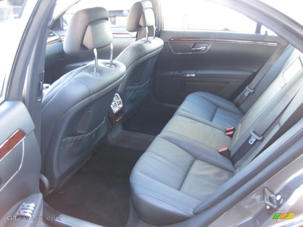 Black Interior 2008 Mercedes-Benz S 550 Sedan Photo #43190226