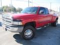 2000 Flame Red Dodge Ram 3500 SLT Extended Cab 4x4 Dually  photo #6