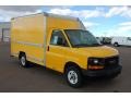 Yellow 2007 GMC Savana Cutaway 3500 Commercial Cargo Van