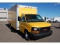 Yellow - Savana Cutaway 3500 Commercial Cargo Van Photo No. 2