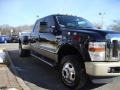 2009 Black Clearcoat Ford F350 Super Duty King Ranch Crew Cab 4x4 Dually  photo #9