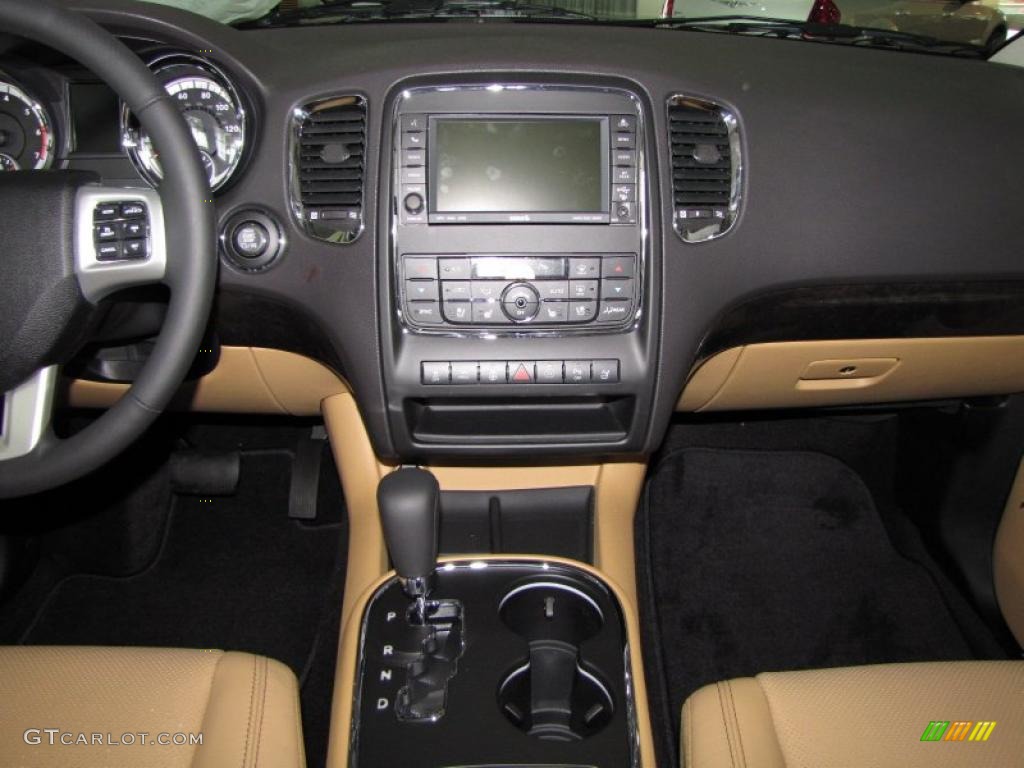 2011 Dodge Durango Citadel Black/Tan Dashboard Photo #43194858