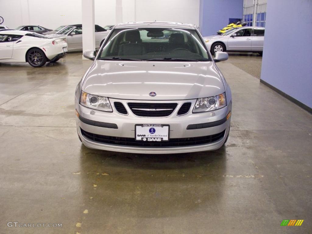 2007 9-3 2.0T Sport Sedan - Silver Metallic / Gray photo #1