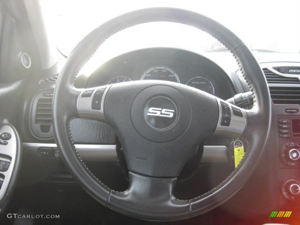 2006 Chevrolet Malibu Maxx SS Wagon Ebony Black Steering Wheel Photo #43197002