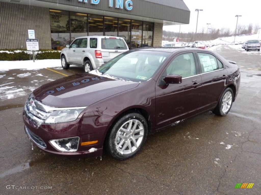 2011 Fusion SEL - Bordeaux Reserve Metallic / Medium Light Stone photo #8