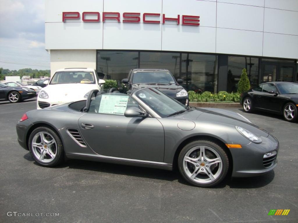 Meteor Grey Metallic 2011 Porsche Boxster Standard Boxster Model Exterior Photo #43200030